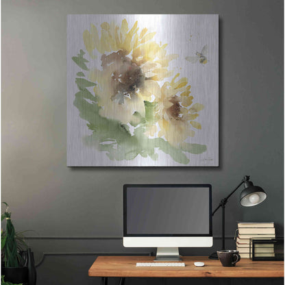 Luxe Metal Art 'Sunflower Meadow II' by Katrina Pete, Metal Wall Art,36x36