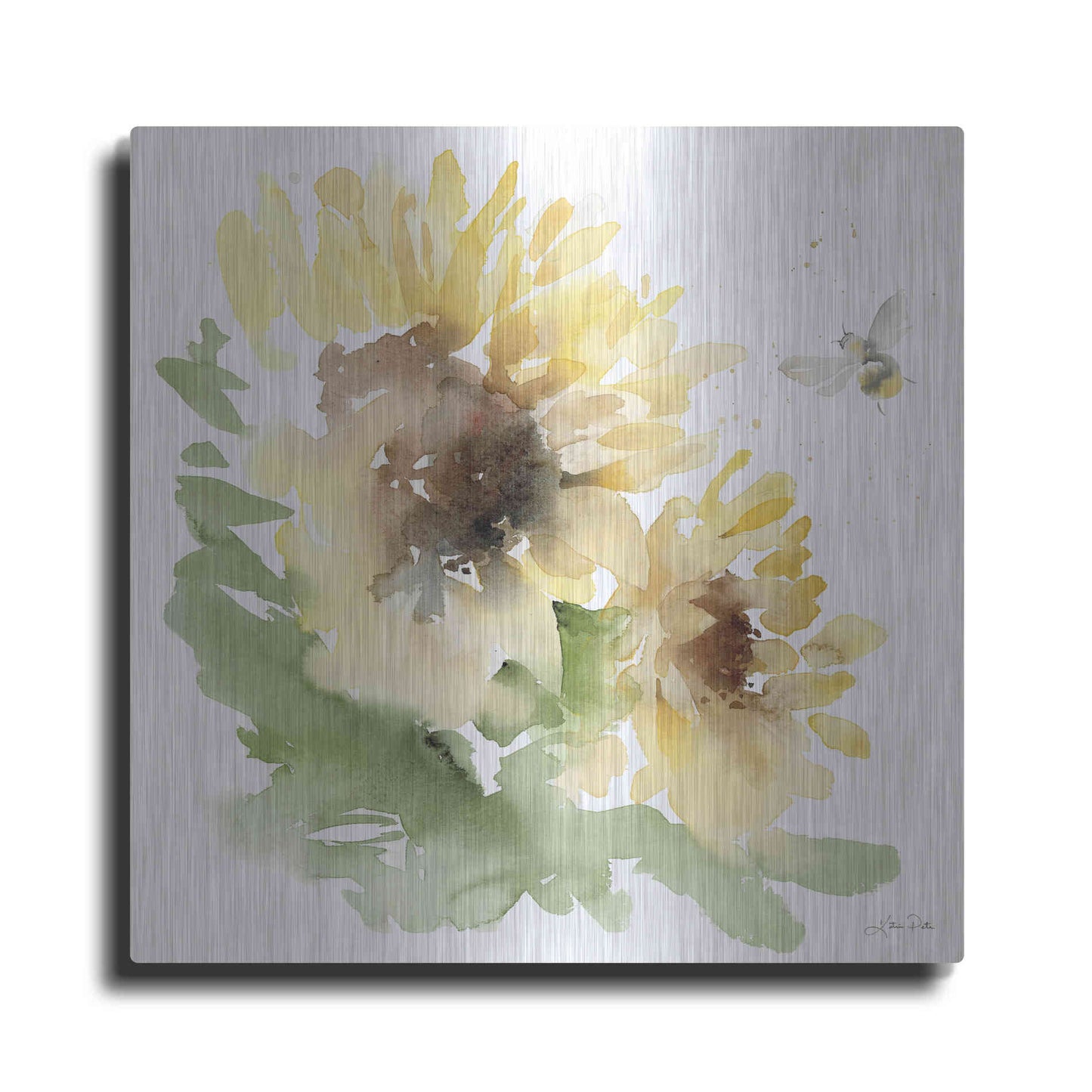 Luxe Metal Art 'Sunflower Meadow II' by Katrina Pete, Metal Wall Art