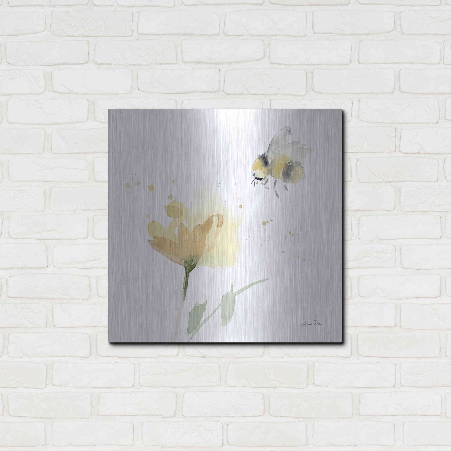 Luxe Metal Art 'Sunflower Meadow V' by Katrina Pete, Metal Wall Art,24x24