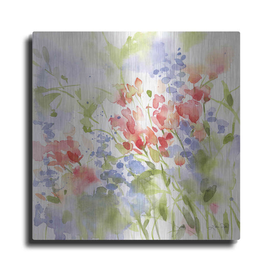 Luxe Metal Art 'Spring Meadow II' by Katrina Pete, Metal Wall Art