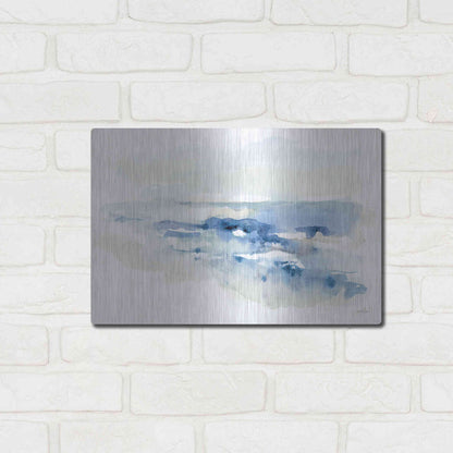 Luxe Metal Art 'Shoreline Blues II' by Katrina Pete, Metal Wall Art,16x12