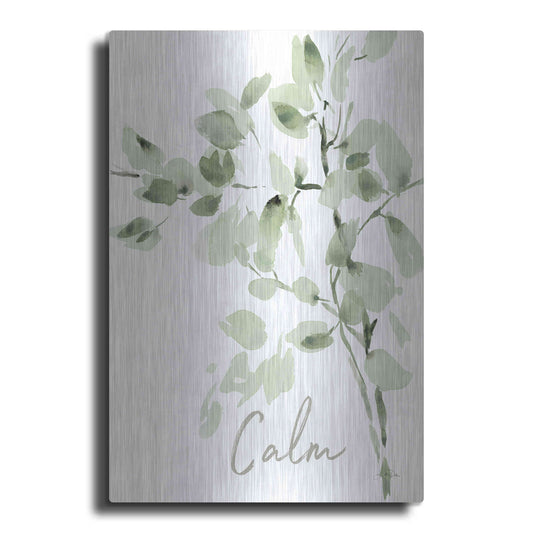 Luxe Metal Art 'Cascading Branches II Calm' by Katrina Pete, Metal Wall Art