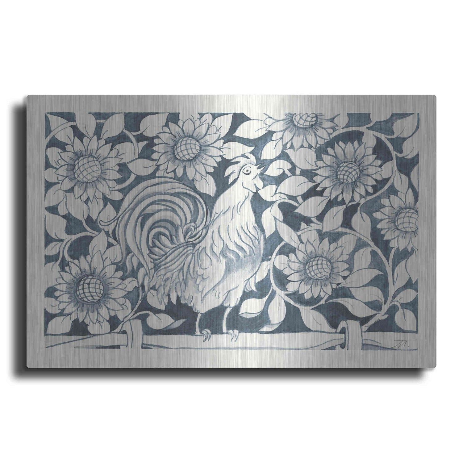 Luxe Metal Art 'Farm Life I' by Miranda Thomas, Metal Wall Art