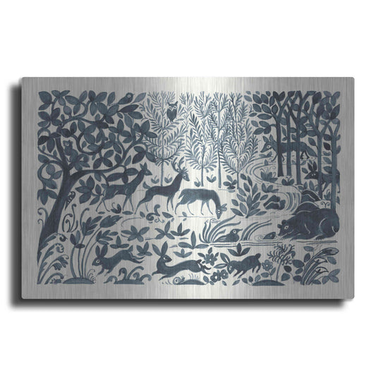Luxe Metal Art 'Forest Life II' by Miranda Thomas, Metal Wall Art