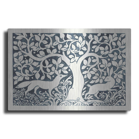 Luxe Metal Art 'Forest Life III' by Miranda Thomas, Metal Wall Art