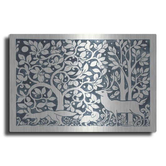 Luxe Metal Art 'Forest Life IV' by Miranda Thomas, Metal Wall Art