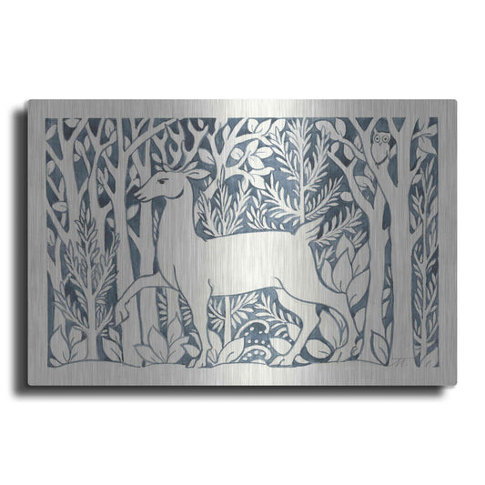 Luxe Metal Art 'Forest Life V' by Miranda Thomas, Metal Wall Art