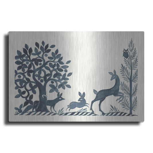 Luxe Metal Art 'Forest Life VIII' by Miranda Thomas, Metal Wall Art