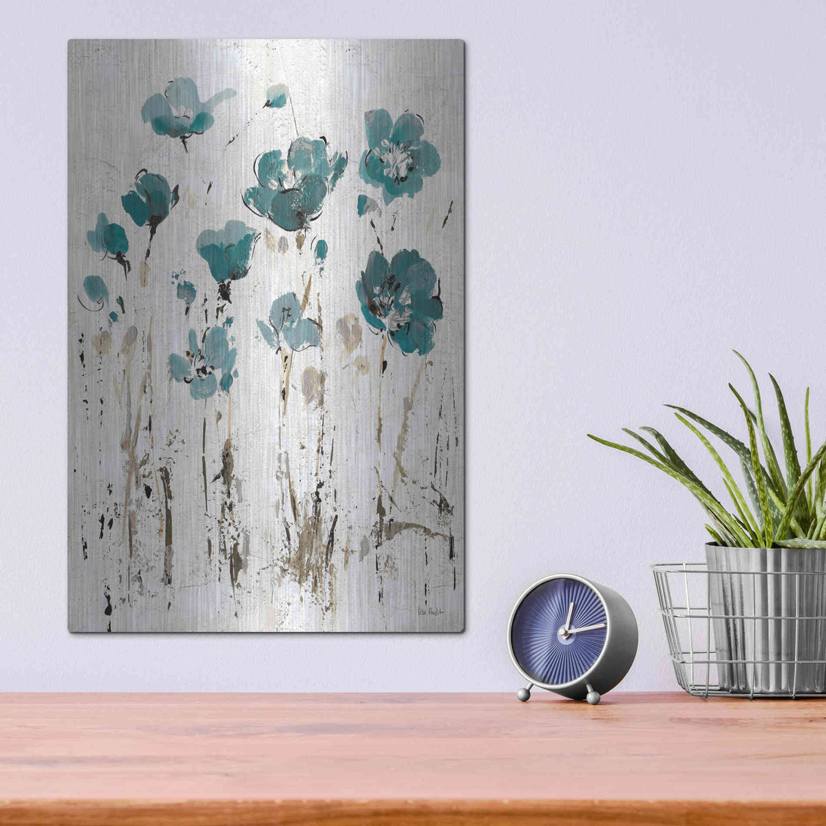 Luxe Metal Art 'Abstract Balance VI' by Lisa Audit, Metal Wall Art,,12x16