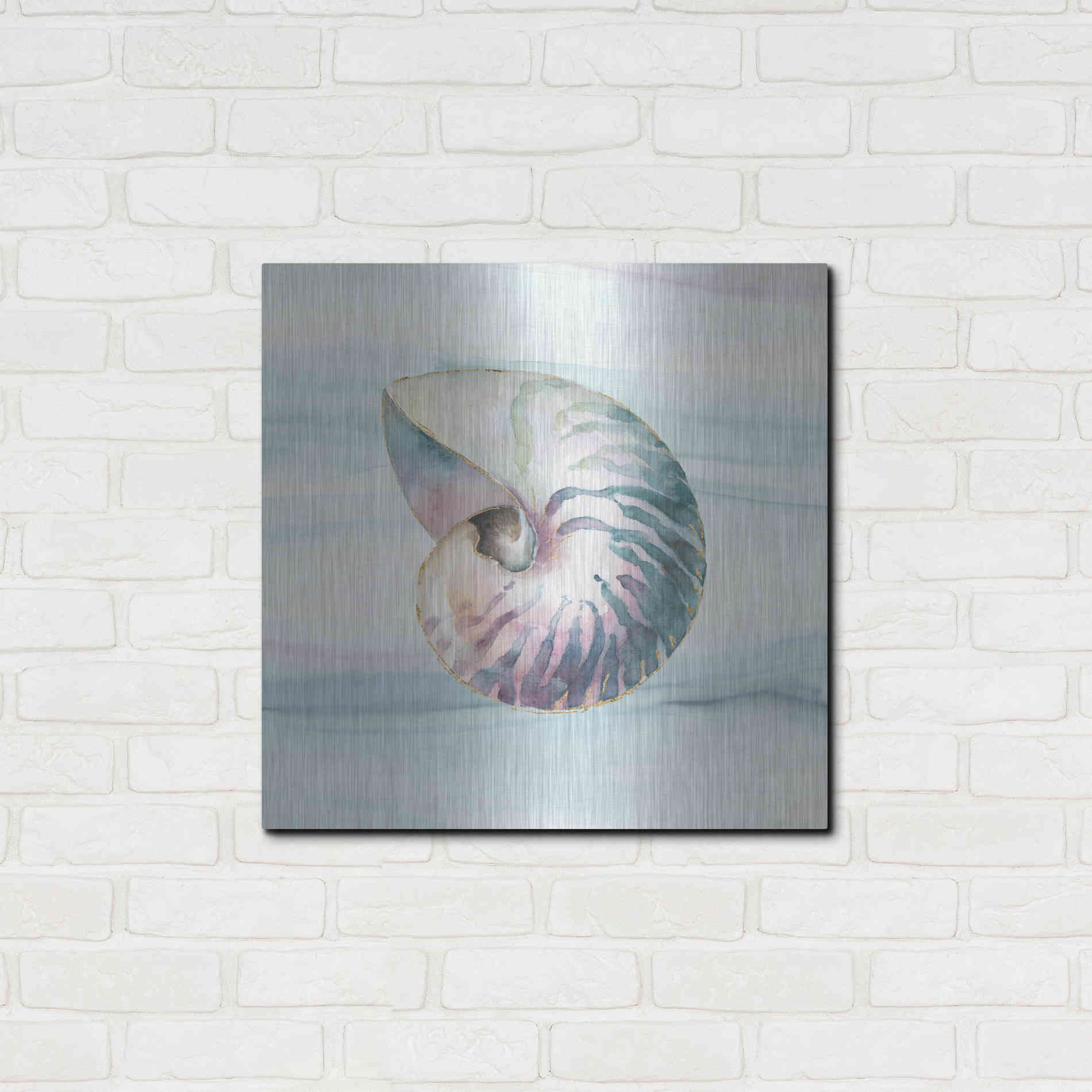 Luxe Metal Art 'Ocean Dream V' by Lisa Audit, Metal Wall Art,,24x24