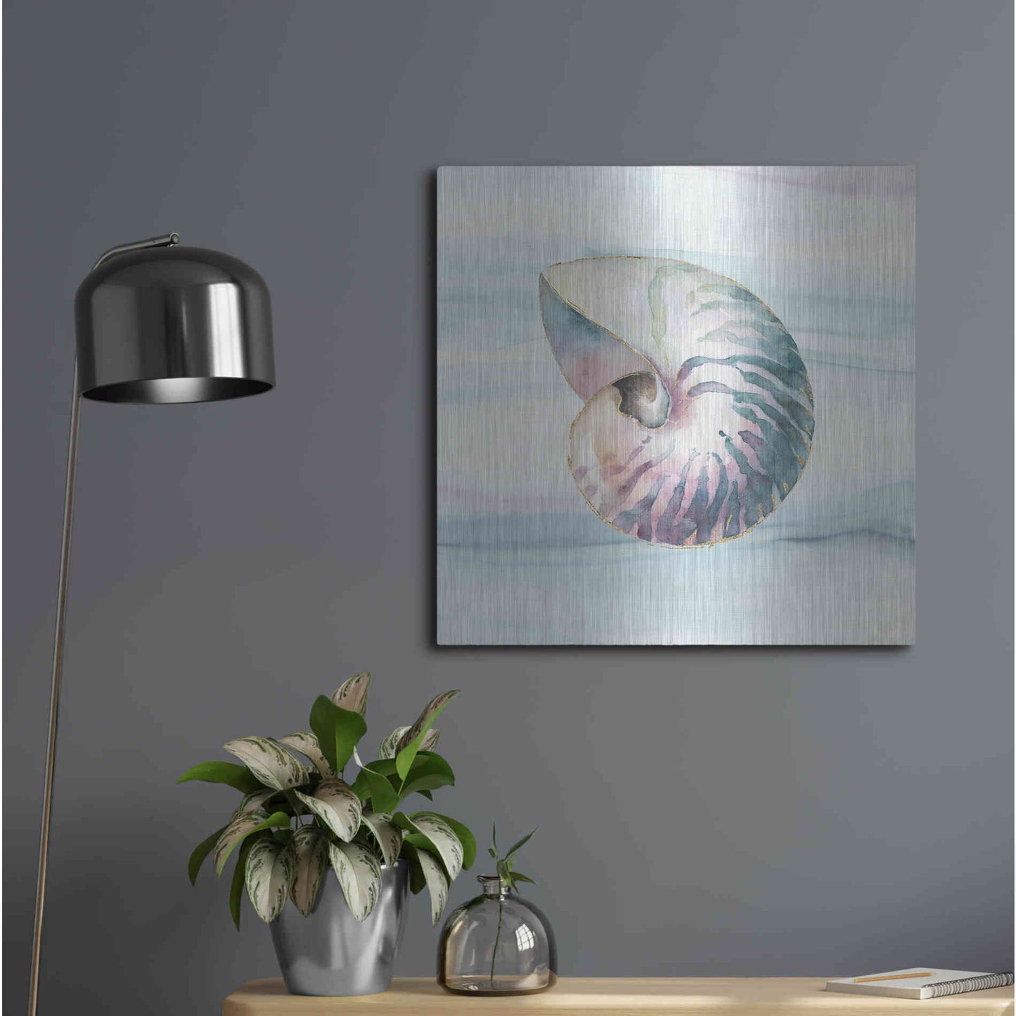 Luxe Metal Art 'Ocean Dream V' by Lisa Audit, Metal Wall Art,,24x24