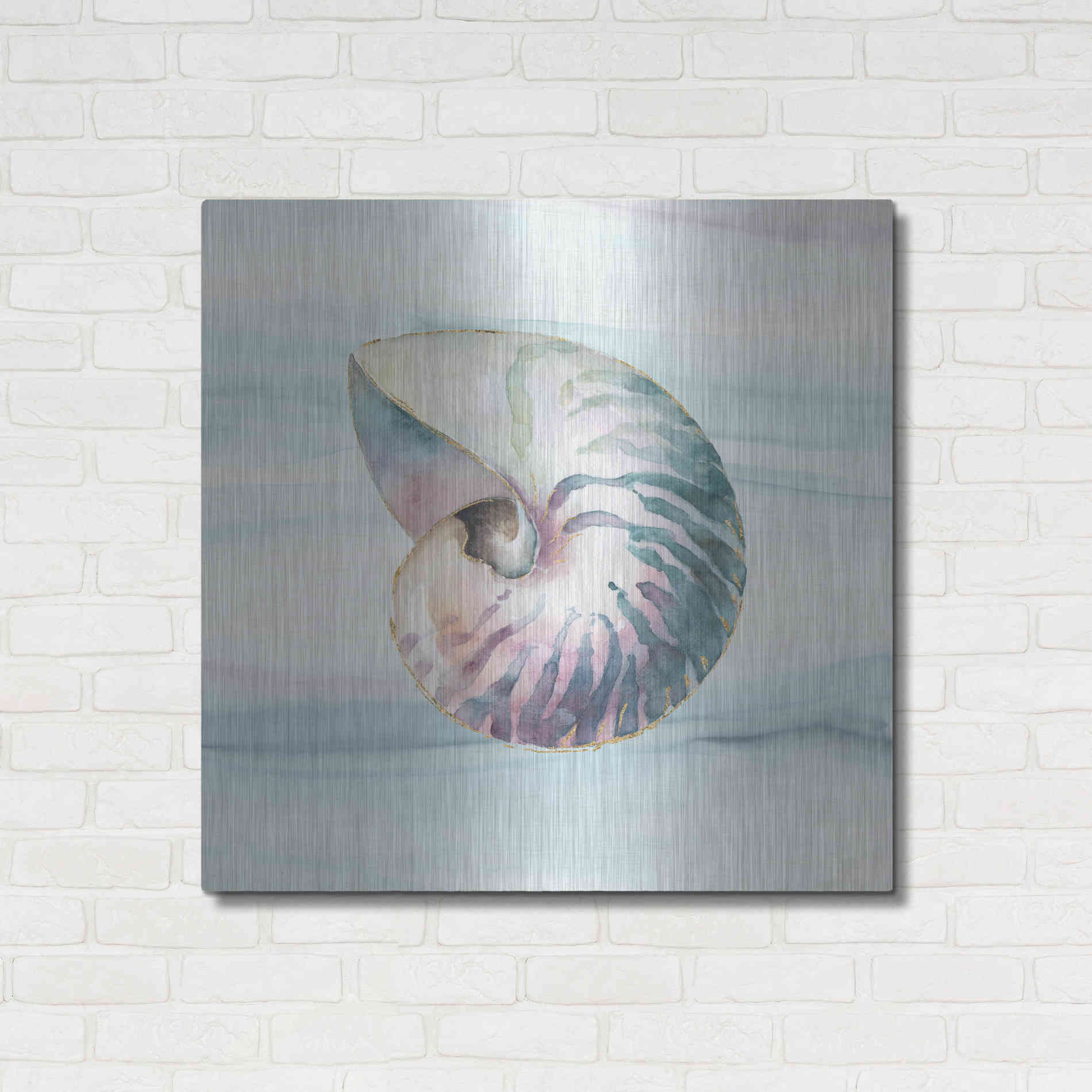 Luxe Metal Art 'Ocean Dream V' by Lisa Audit, Metal Wall Art,,36x36