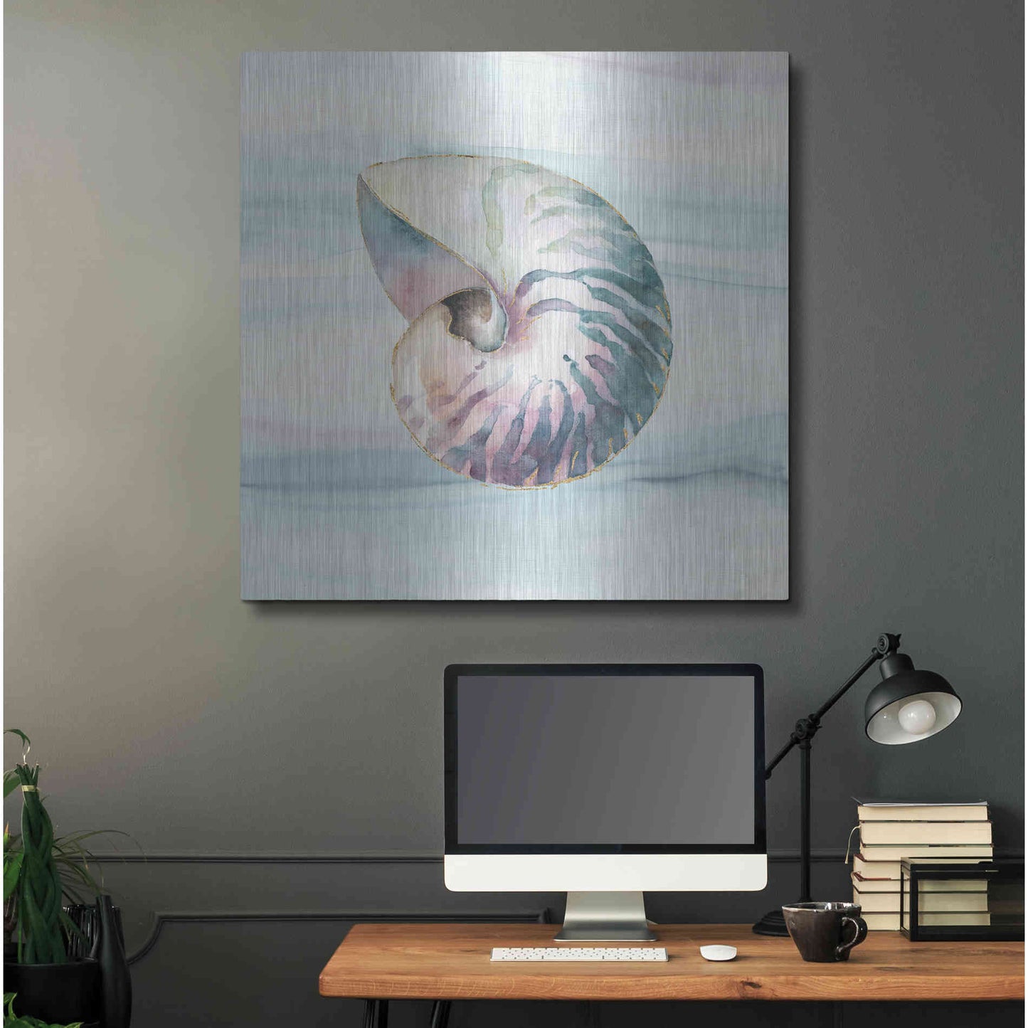 Luxe Metal Art 'Ocean Dream V' by Lisa Audit, Metal Wall Art,,36x36