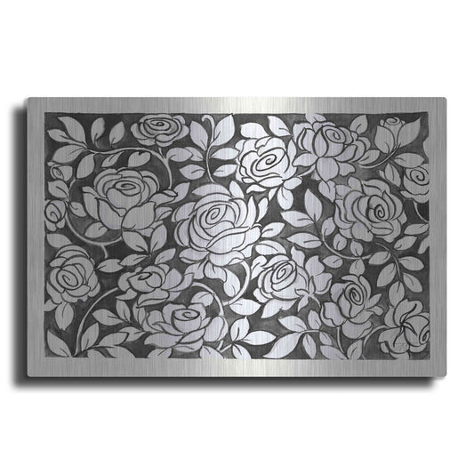 Luxe Metal Art 'Farm Life VII Black' by Miranda Thomas, Metal Wall Art