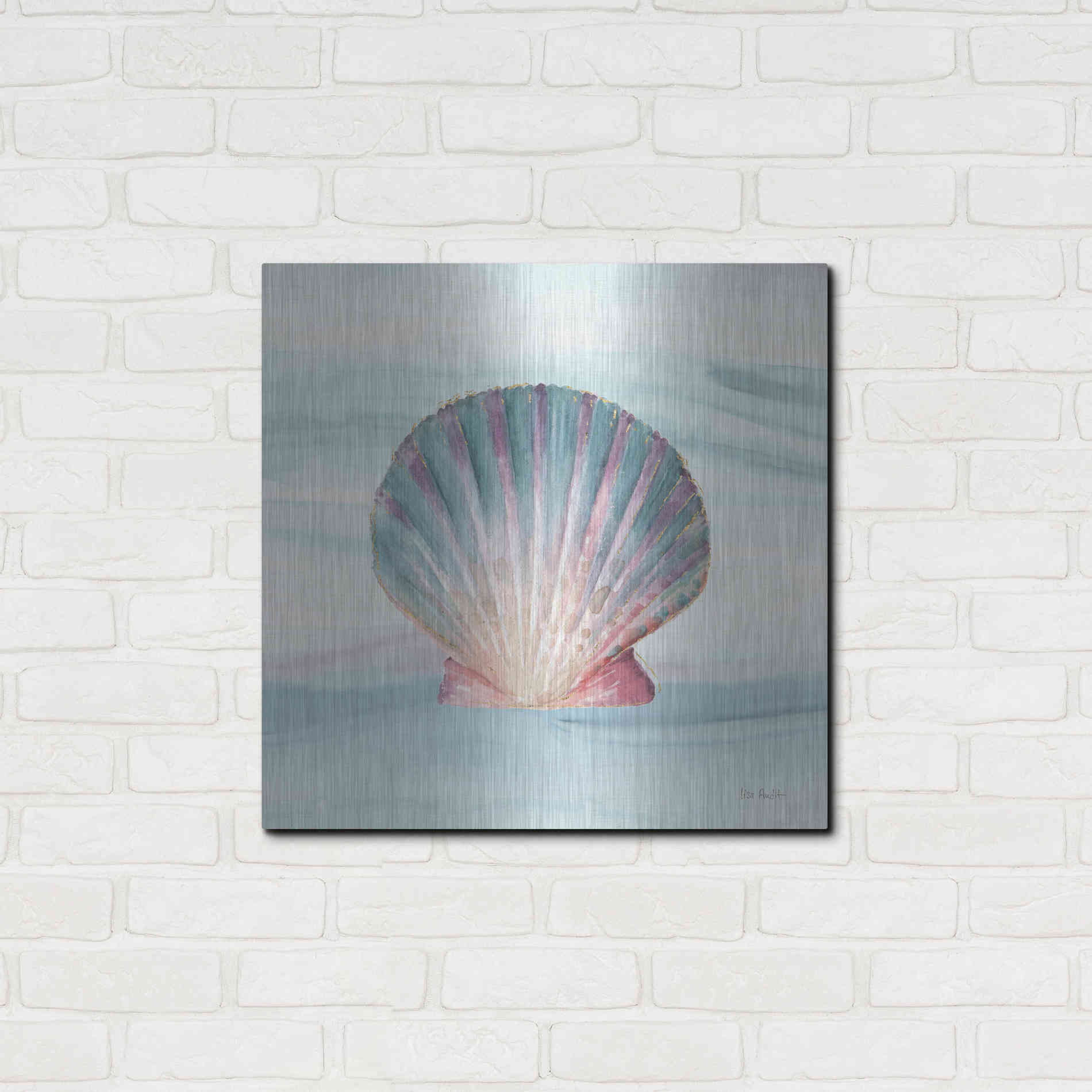 Luxe Metal Art 'Ocean Dream VI' by Lisa Audit, Metal Wall Art,,24x24