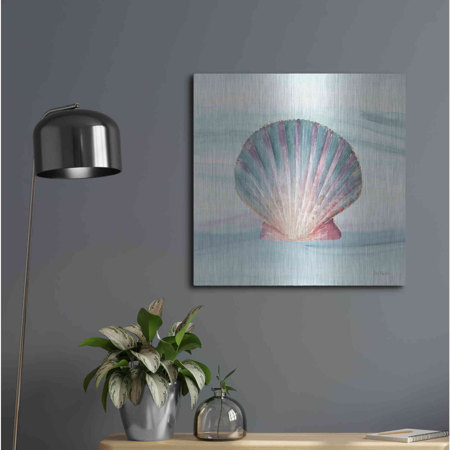 Luxe Metal Art 'Ocean Dream VI' by Lisa Audit, Metal Wall Art,,24x24