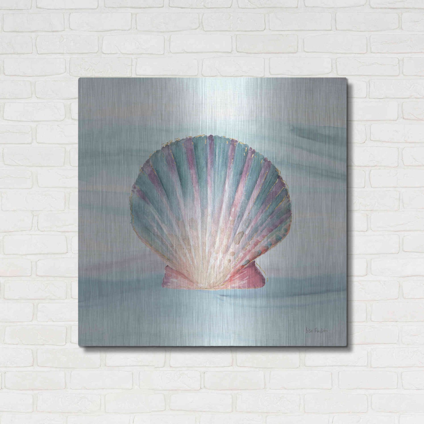 Luxe Metal Art 'Ocean Dream VI' by Lisa Audit, Metal Wall Art,,36x36