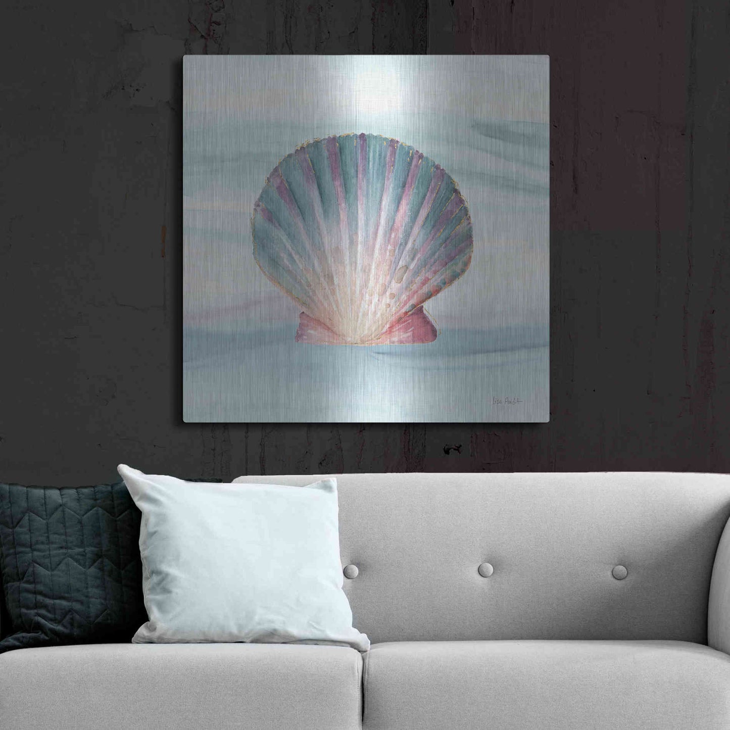 Luxe Metal Art 'Ocean Dream VI' by Lisa Audit, Metal Wall Art,,36x36