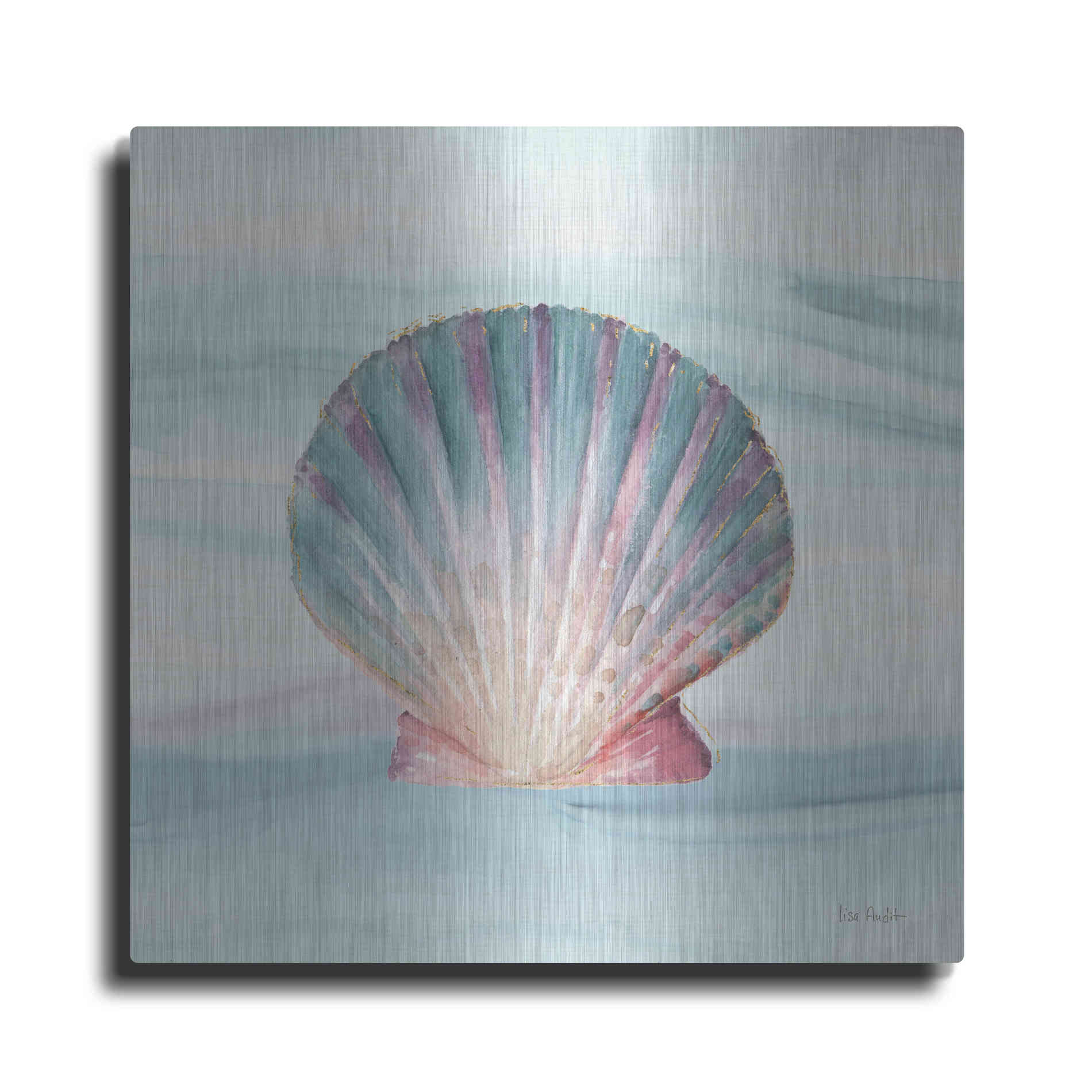 Luxe Metal Art 'Ocean Dream VI' by Lisa Audit, Metal Wall Art,