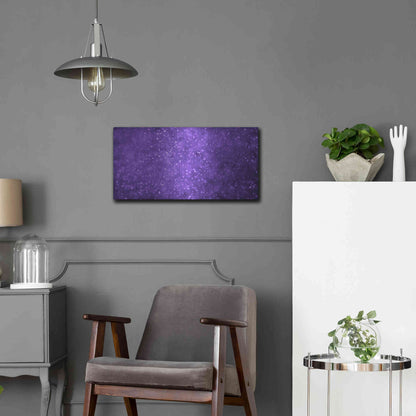 Luxe Metal Art 'Grape Soda' by Unknown Artist, Metal Wall Art,24x12