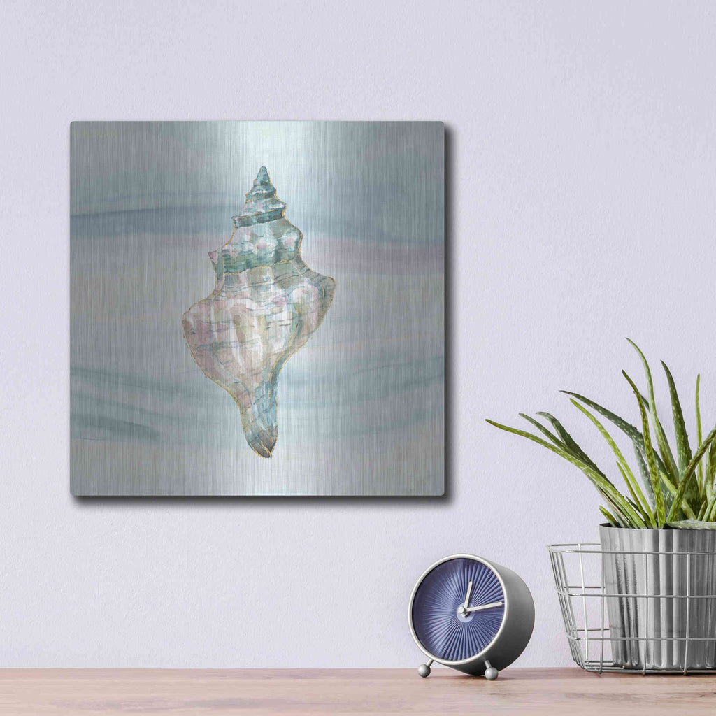 Luxe Metal Art 'Ocean Dream VIII' by Lisa Audit, Metal Wall Art,,12x12