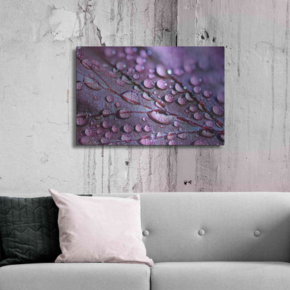 Luxe Metal Art 'Dewdrops' by Unknown Artist, Metal Wall Art,36x24