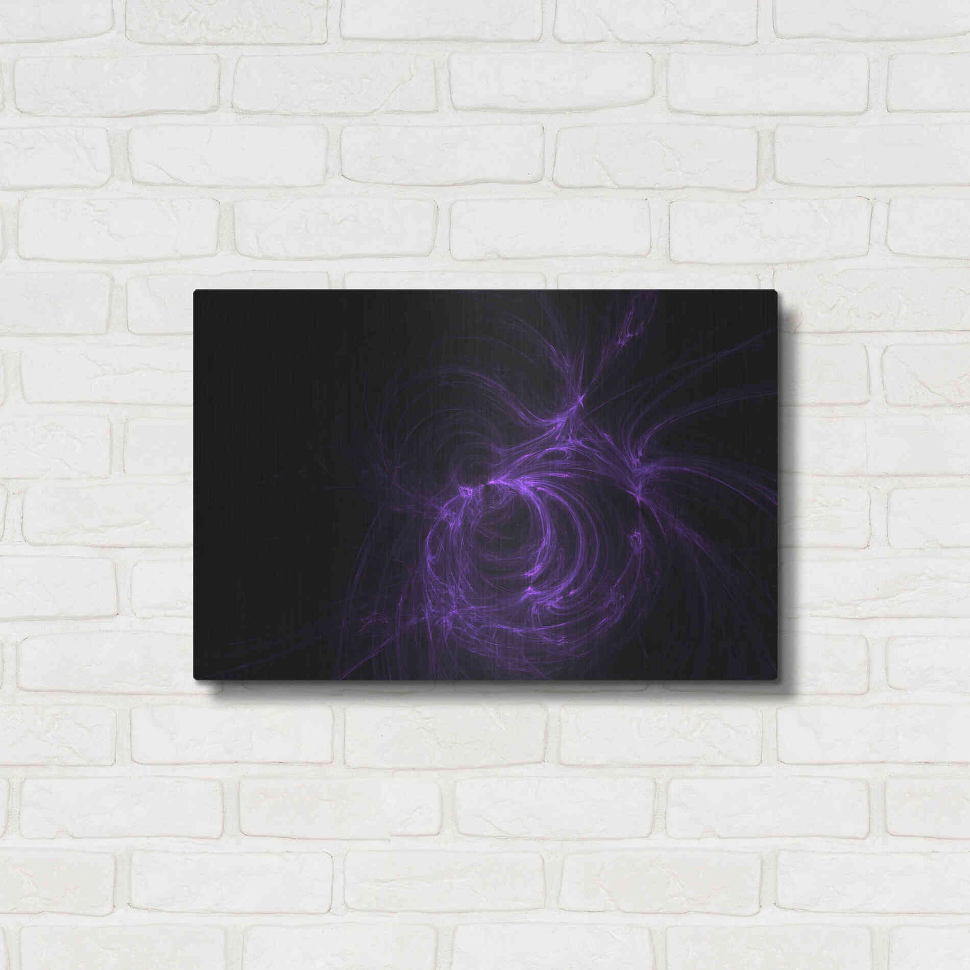 Luxe Metal Art 'Deep Fractals' by Unknown Artist, Metal Wall Art,24x16