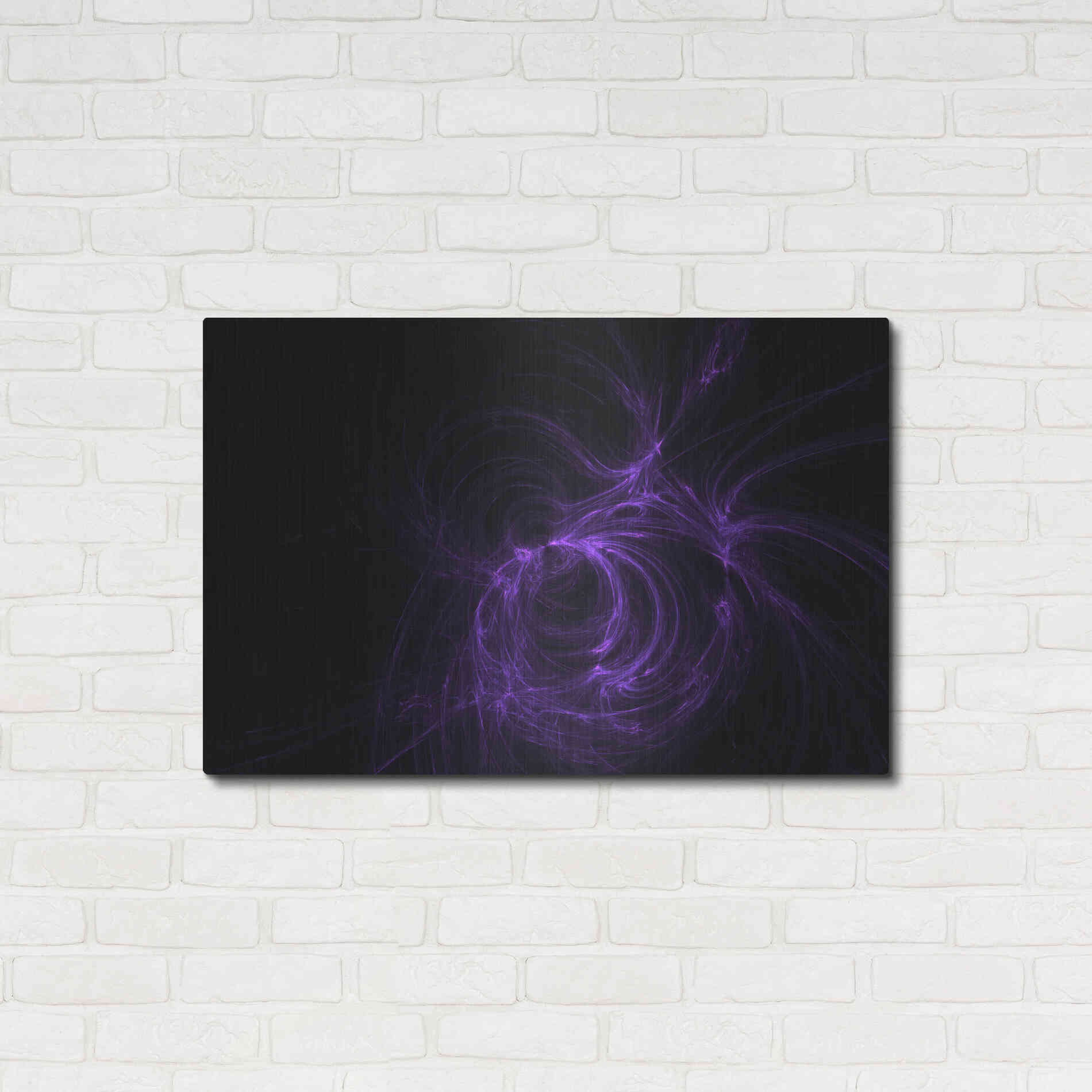 Luxe Metal Art 'Deep Fractals' by Unknown Artist, Metal Wall Art,36x24