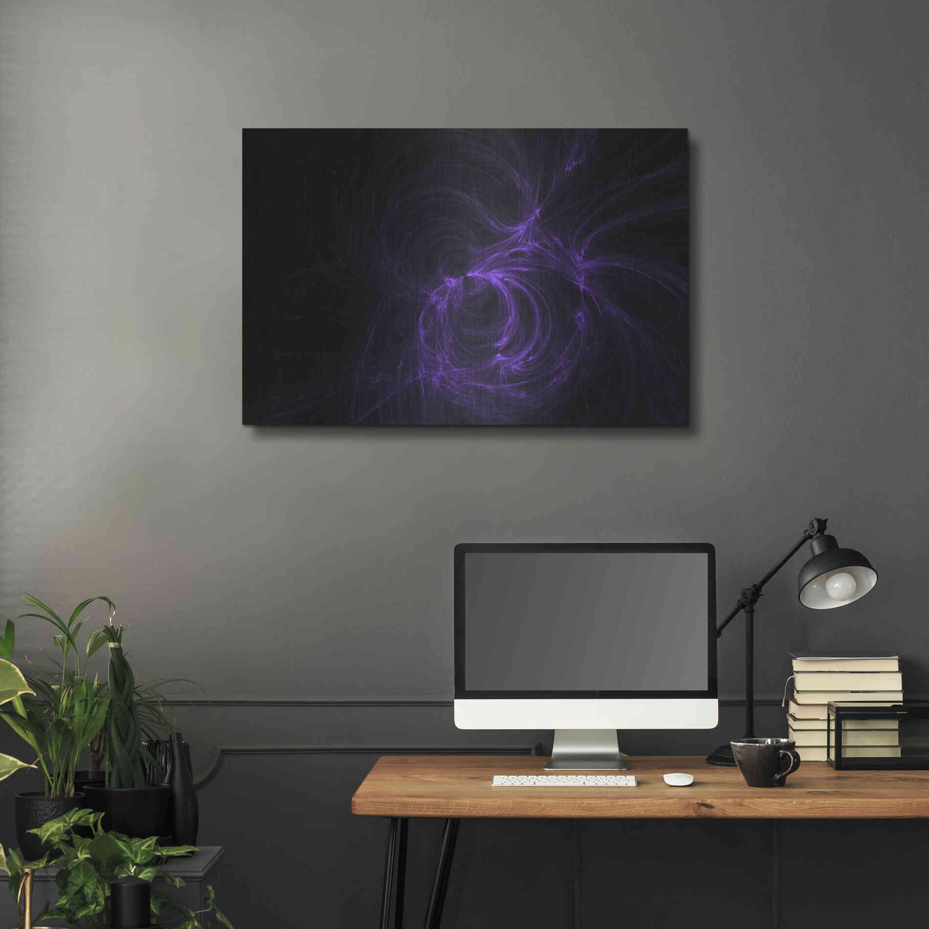 Luxe Metal Art 'Deep Fractals' by Unknown Artist, Metal Wall Art,36x24