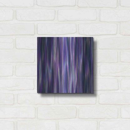 Luxe Metal Art 'Cyber Northern Lights' by Unknown Artist, Metal Wall Art,12x12