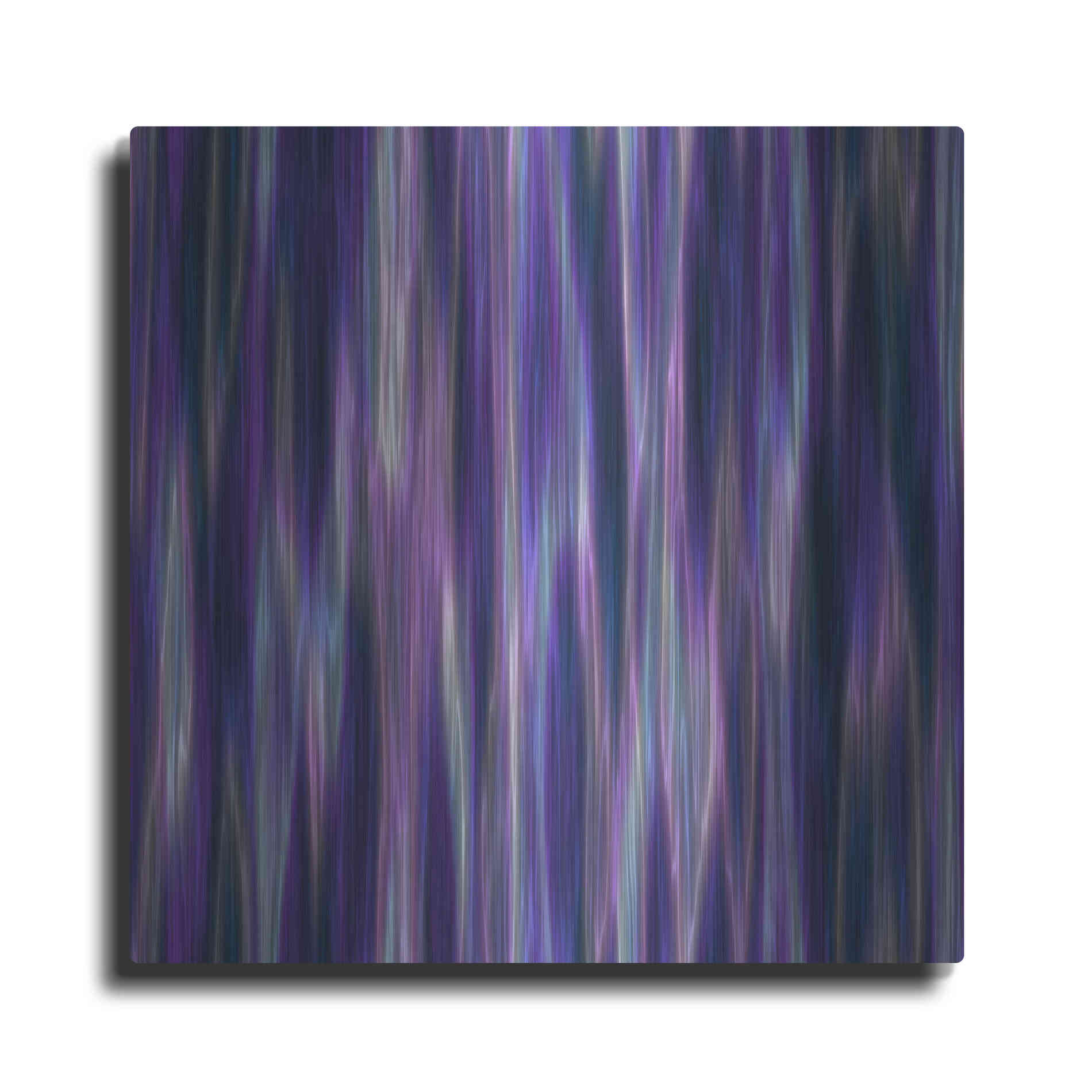 Luxe Metal Art 'Cyber Northern Lights' by Unknown Artist, Metal Wall Art