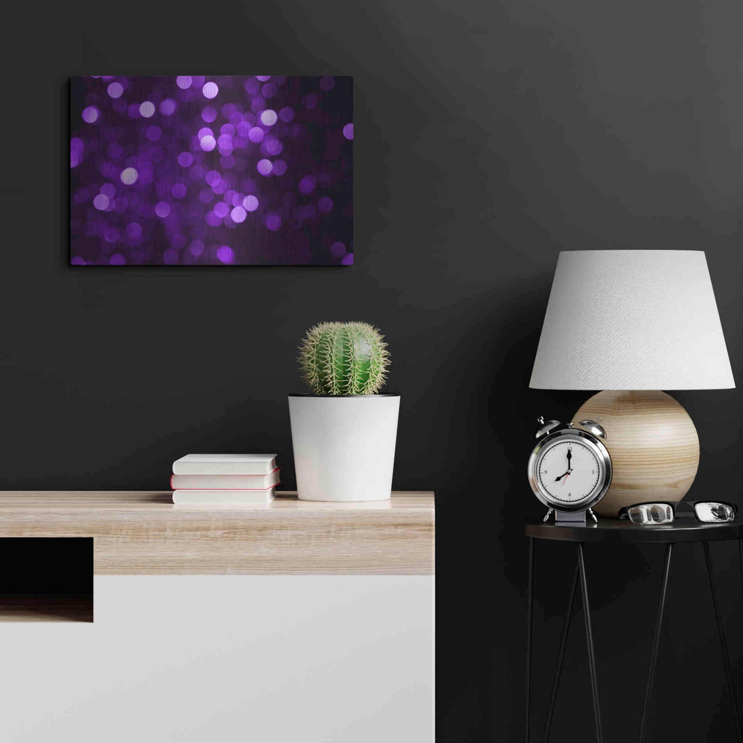 Luxe Metal Art 'Cyber Grapesh' by Unknown Artist, Metal Wall Art,24x16