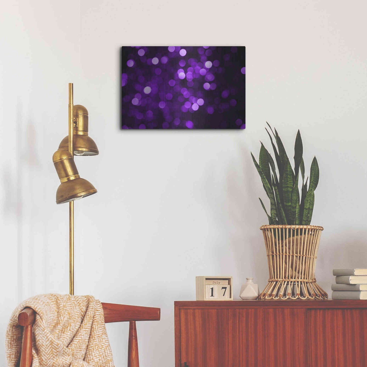 Luxe Metal Art 'Cyber Grapesh' by Unknown Artist, Metal Wall Art,24x16