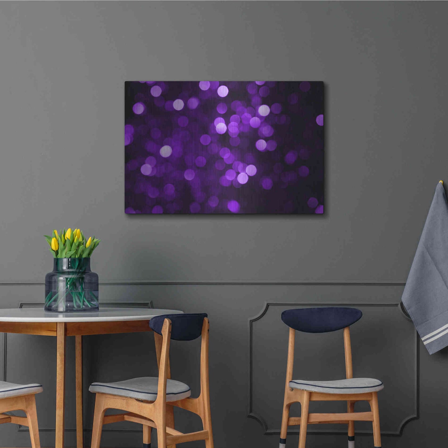 Luxe Metal Art 'Cyber Grapesh' by Unknown Artist, Metal Wall Art,36x24