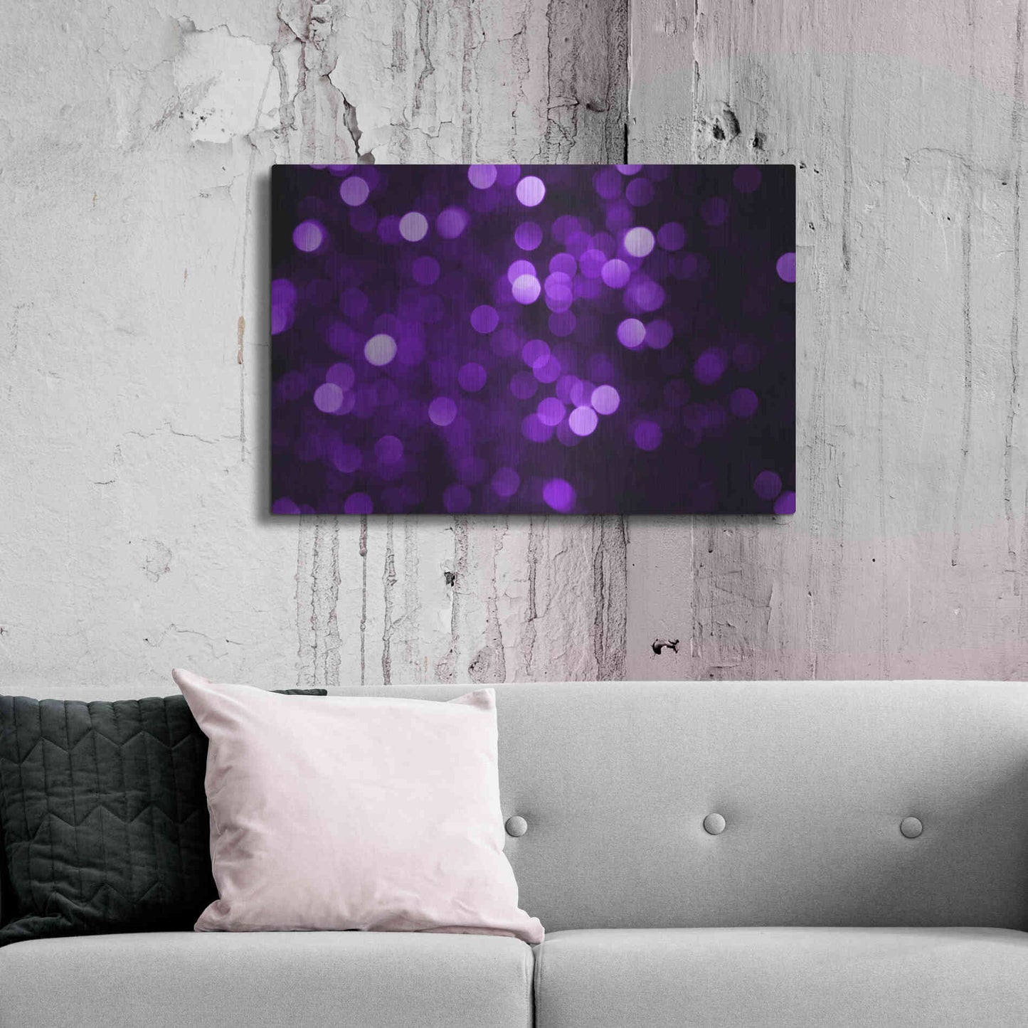 Luxe Metal Art 'Cyber Grapesh' by Unknown Artist, Metal Wall Art,36x24