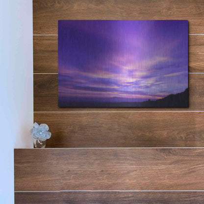 Luxe Metal Art 'Cotton Candy Sunrise' by Unknown Artist, Metal Wall Art,16x12