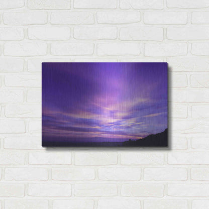 Luxe Metal Art 'Cotton Candy Sunrise' by Unknown Artist, Metal Wall Art,24x16