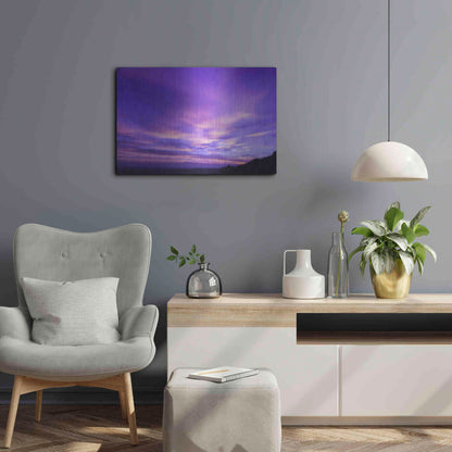 Luxe Metal Art 'Cotton Candy Sunrise' by Unknown Artist, Metal Wall Art,24x16