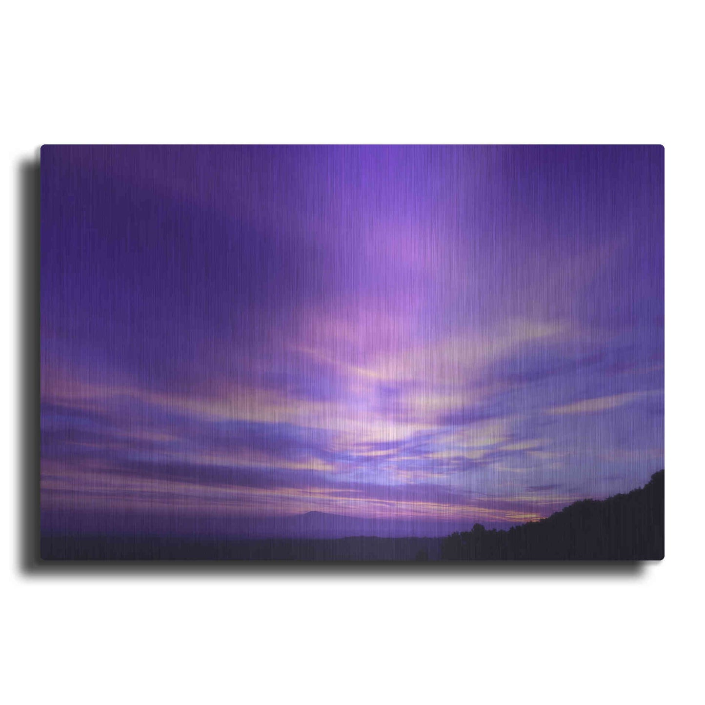 Luxe Metal Art 'Cotton Candy Sunrise' by Unknown Artist, Metal Wall Art