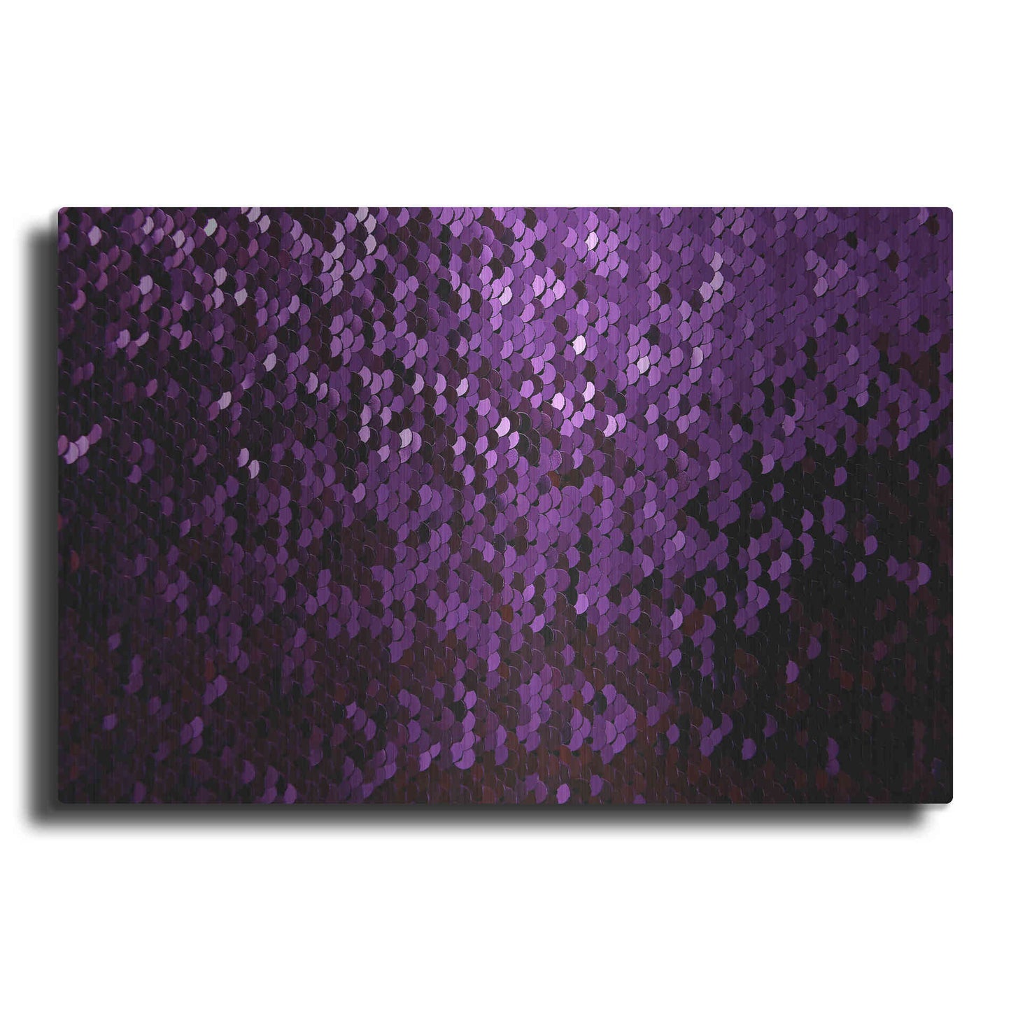 Luxe Metal Art 'Betta Sequins' by Unknown Artist, Metal Wall Art