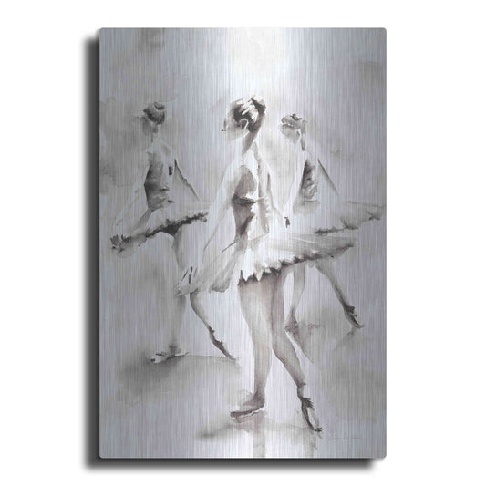 Luxe Metal Art 'Three Ballerinas' by Aimee Del Valle, Metal Wall Art