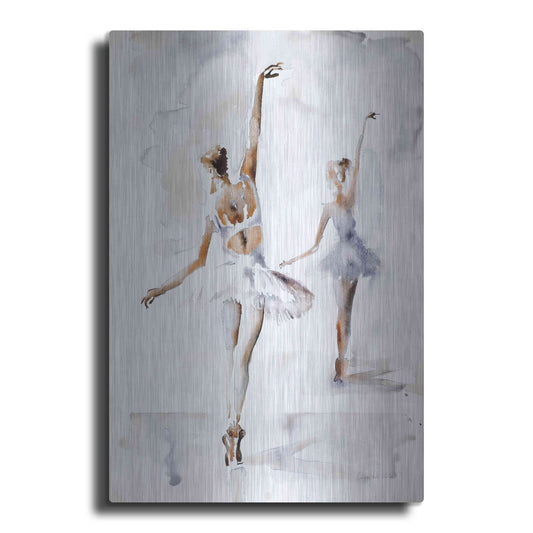 Luxe Metal Art 'Ballerina In Blue' by Aimee Del Valle, Metal Wall Art