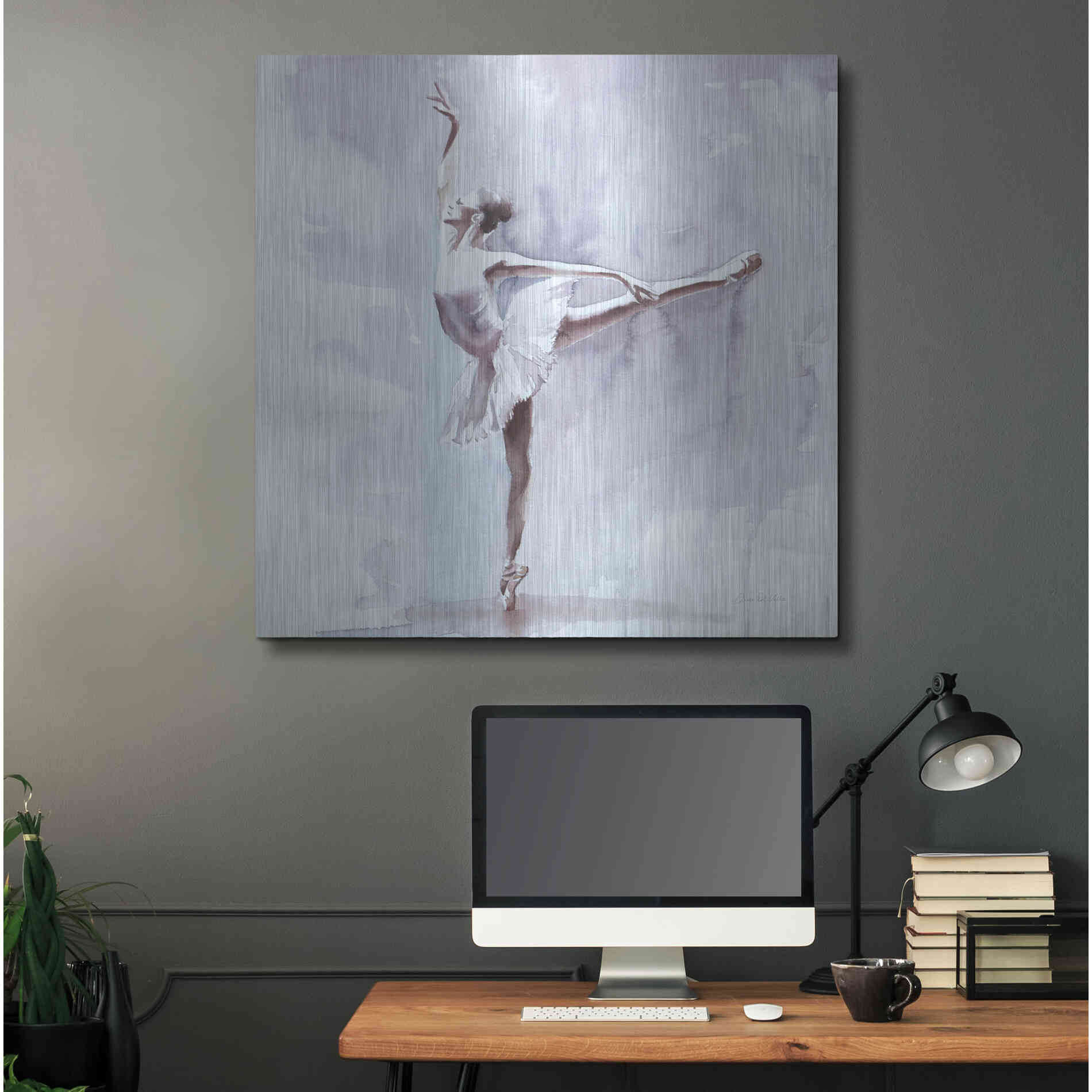 Luxe Metal Art 'Dusky Arabesque' by Aimee Del Valle, Metal Wall Art,36x36