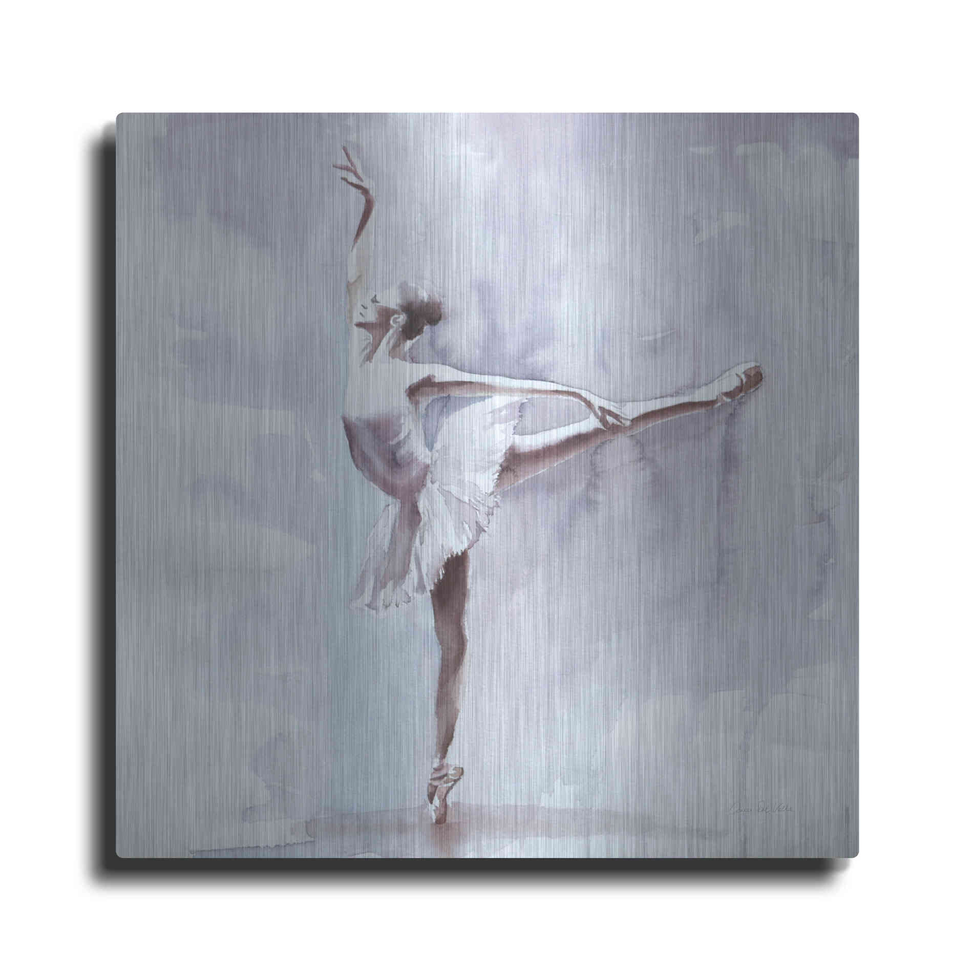 Luxe Metal Art 'Dusky Arabesque' by Aimee Del Valle, Metal Wall Art