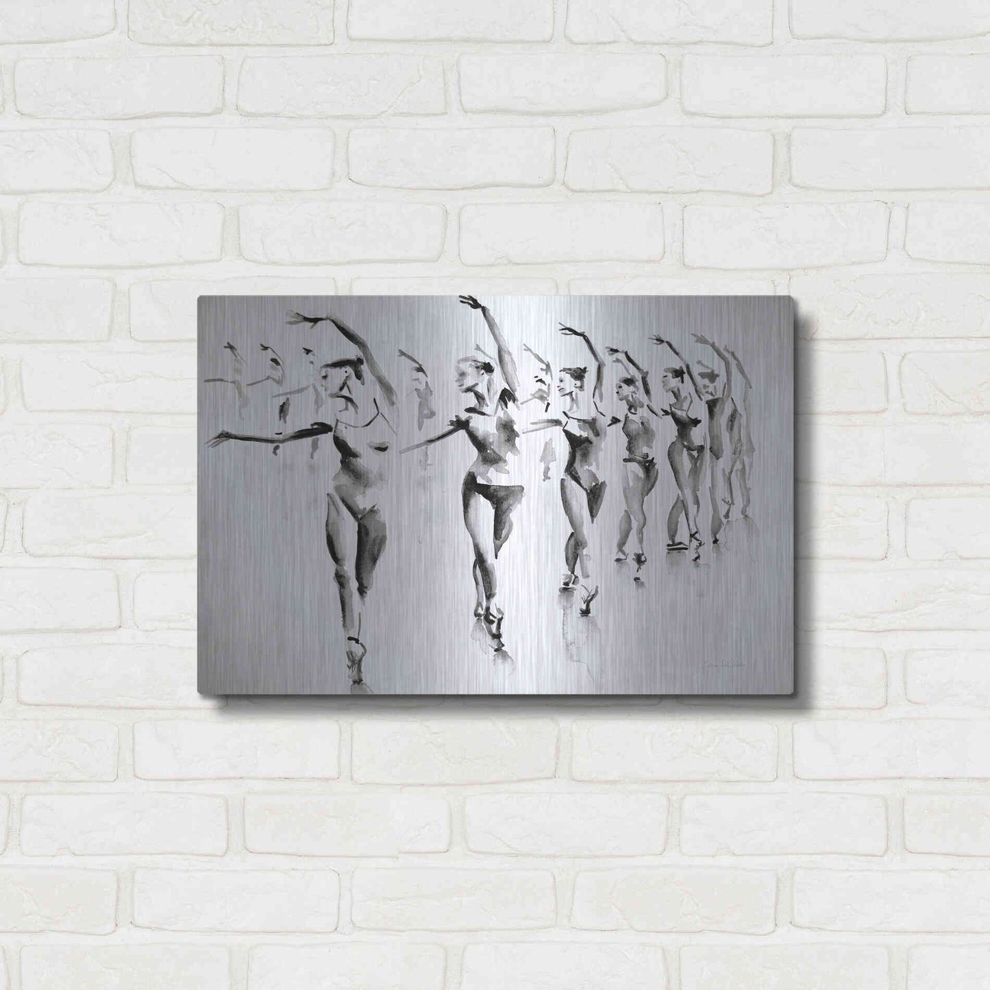 Luxe Metal Art 'Rehearsal' by Aimee Del Valle, Metal Wall Art,24x16