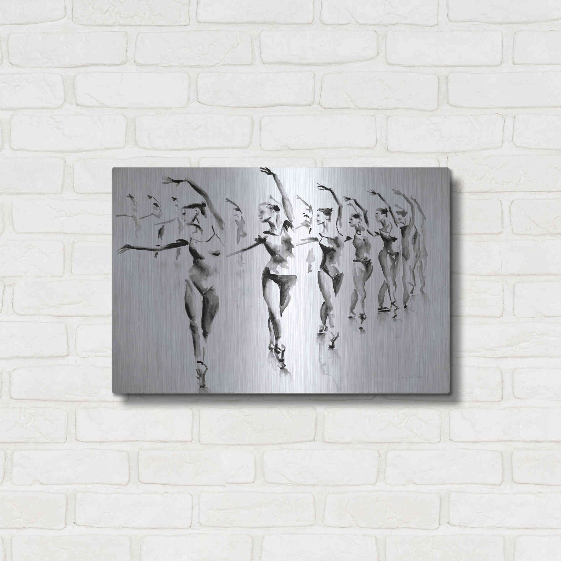 Luxe Metal Art 'Rehearsal' by Aimee Del Valle, Metal Wall Art,24x16