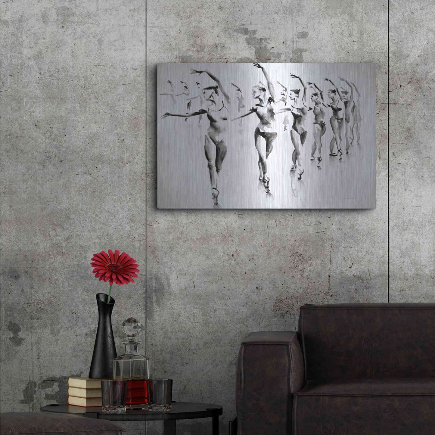 Luxe Metal Art 'Rehearsal' by Aimee Del Valle, Metal Wall Art,36x24