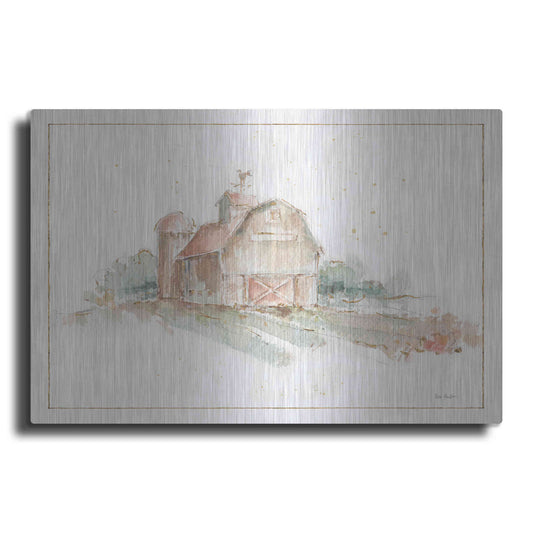 Luxe Metal Art 'Farm Friends XV Barn' by Lisa Audit, Metal Wall Art,