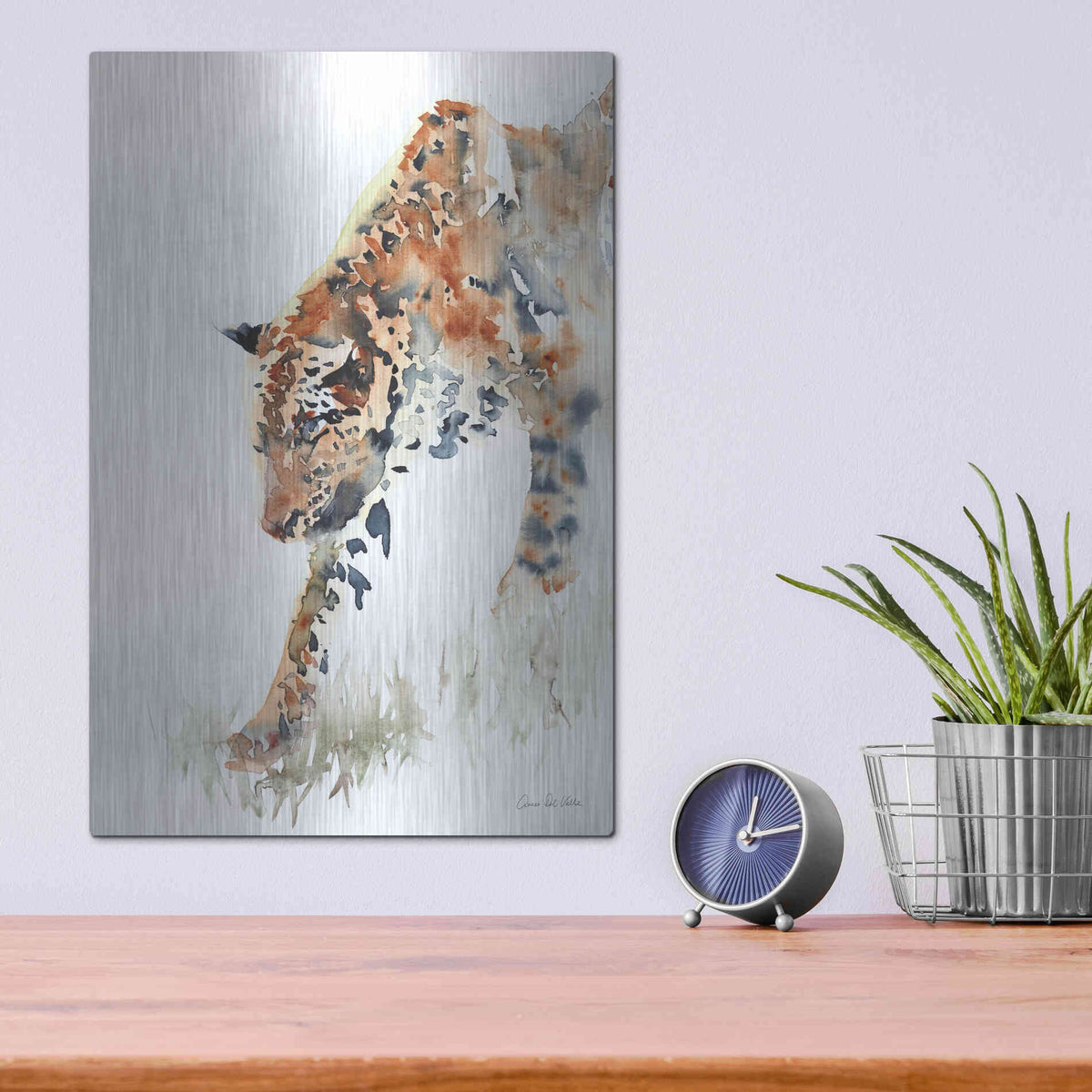 Luxe Metal Art 'Slowly Does It' by Alan Majchrowicz, Metal Wall Art,12x16