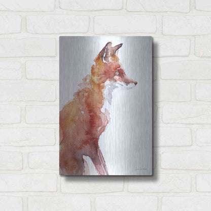 Luxe Metal Art 'Sly As A Fox' by Alan Majchrowicz, Metal Wall Art,12x16